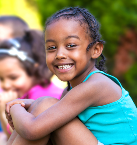 Happy Little Girl with a White Smile in Raleigh, NC 