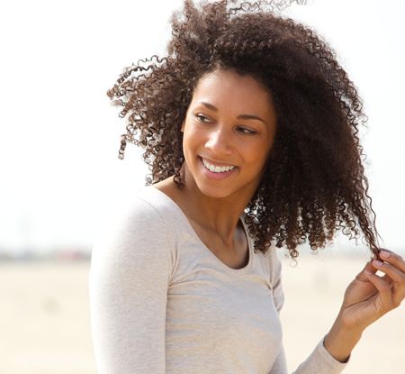 Woman Smiling in Raleigh, NC 